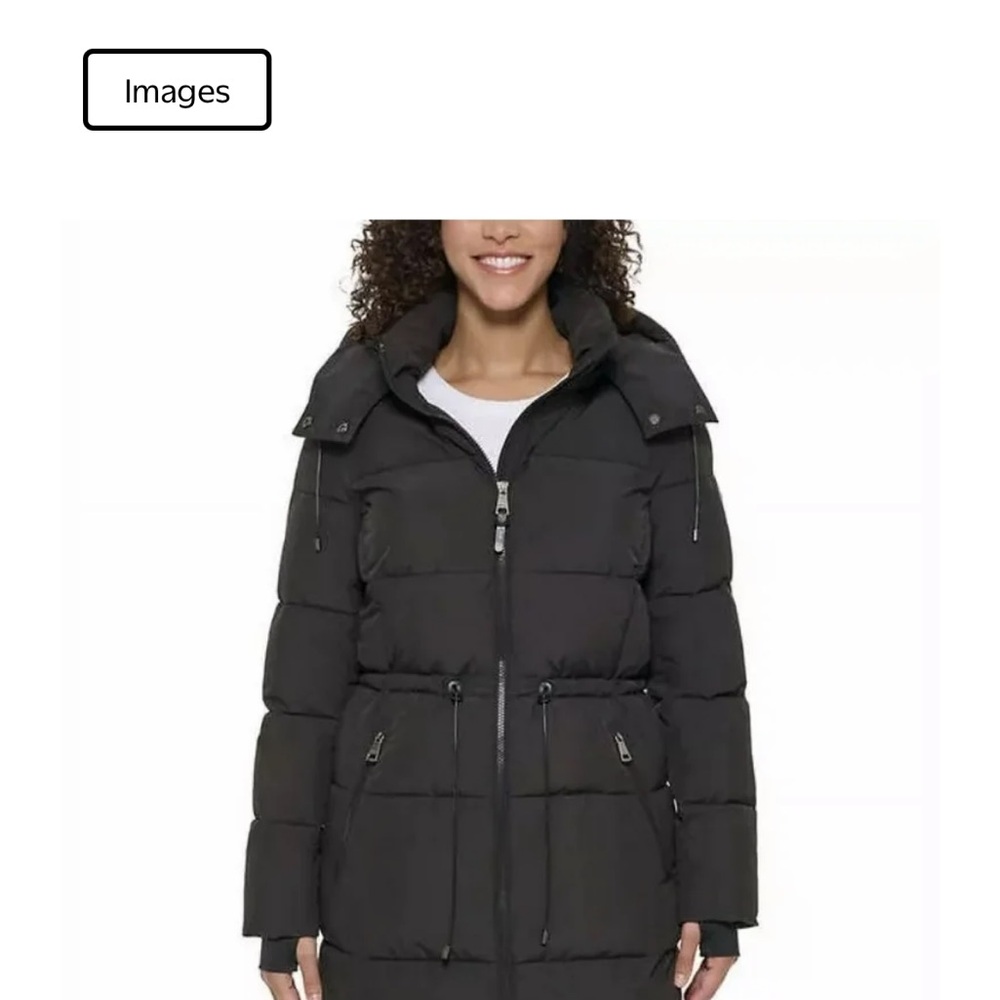 DKNY Charcoal Puffer Jacket